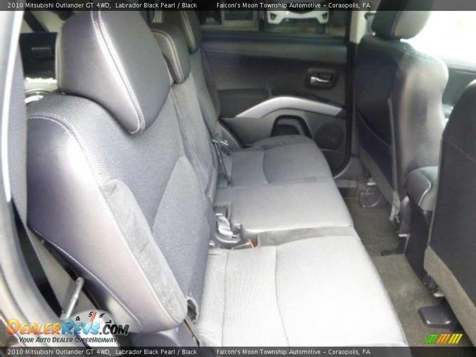 2010 Mitsubishi Outlander GT 4WD Labrador Black Pearl / Black Photo #13