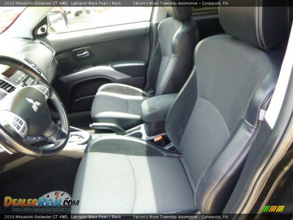 2010 Mitsubishi Outlander GT 4WD Labrador Black Pearl / Black Photo #15