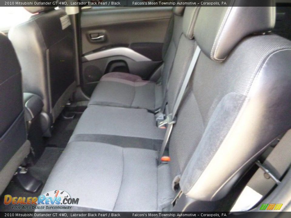 2010 Mitsubishi Outlander GT 4WD Labrador Black Pearl / Black Photo #16