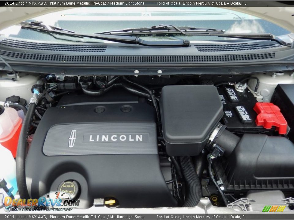 2014 Lincoln MKX AWD Platinum Dune Metallic Tri-Coat / Medium Light Stone Photo #12
