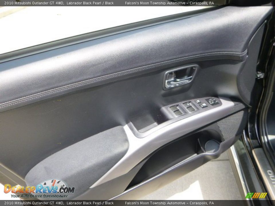 2010 Mitsubishi Outlander GT 4WD Labrador Black Pearl / Black Photo #19