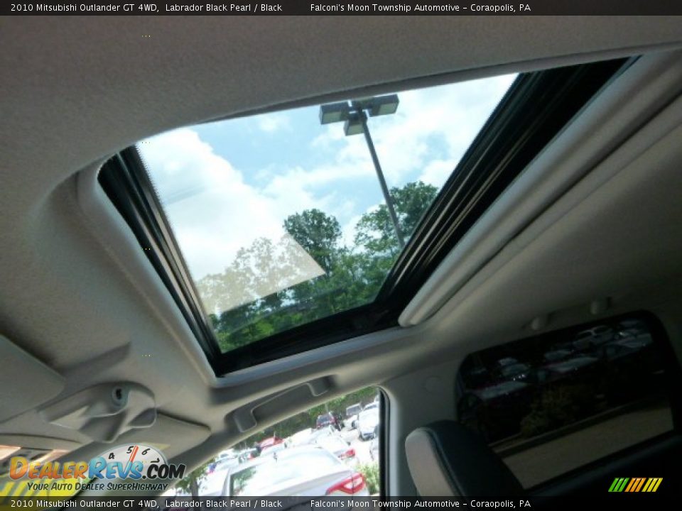 2010 Mitsubishi Outlander GT 4WD Labrador Black Pearl / Black Photo #21