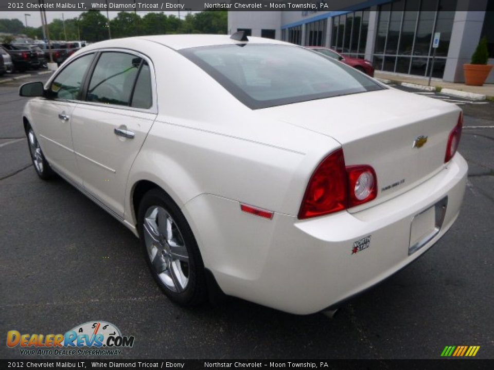 2012 Chevrolet Malibu LT White Diamond Tricoat / Ebony Photo #3