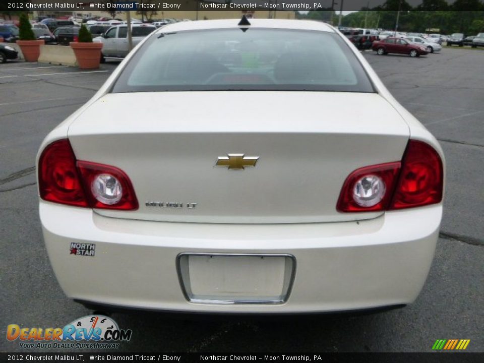 2012 Chevrolet Malibu LT White Diamond Tricoat / Ebony Photo #4