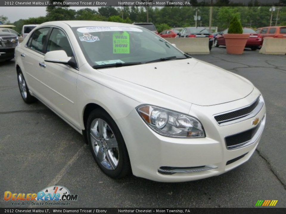 2012 Chevrolet Malibu LT White Diamond Tricoat / Ebony Photo #7