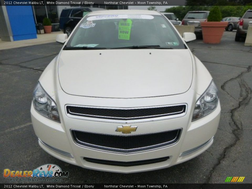 2012 Chevrolet Malibu LT White Diamond Tricoat / Ebony Photo #8