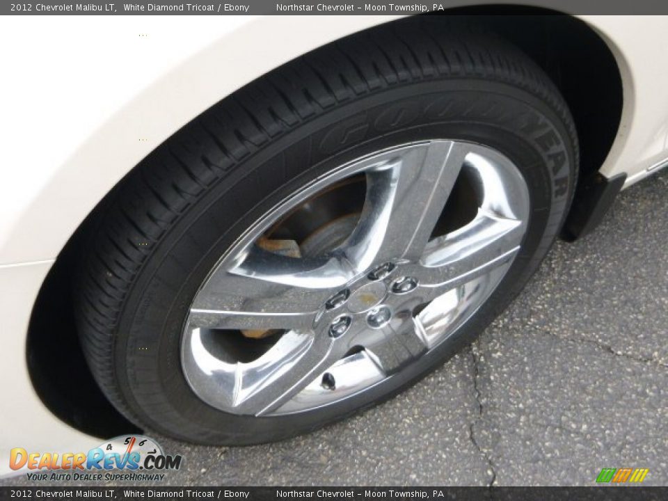2012 Chevrolet Malibu LT White Diamond Tricoat / Ebony Photo #9