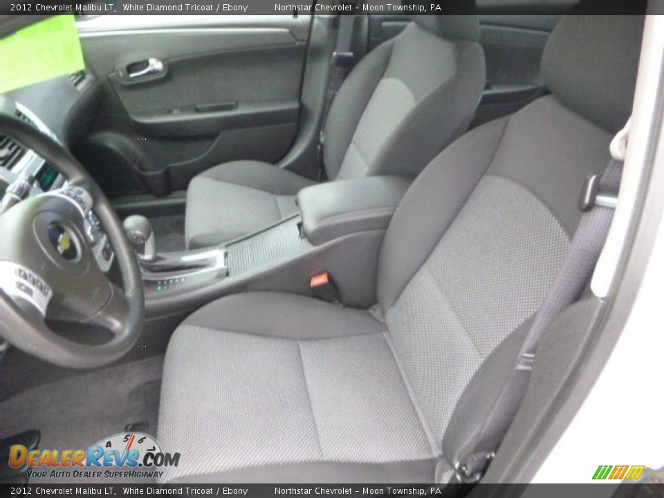 2012 Chevrolet Malibu LT White Diamond Tricoat / Ebony Photo #10
