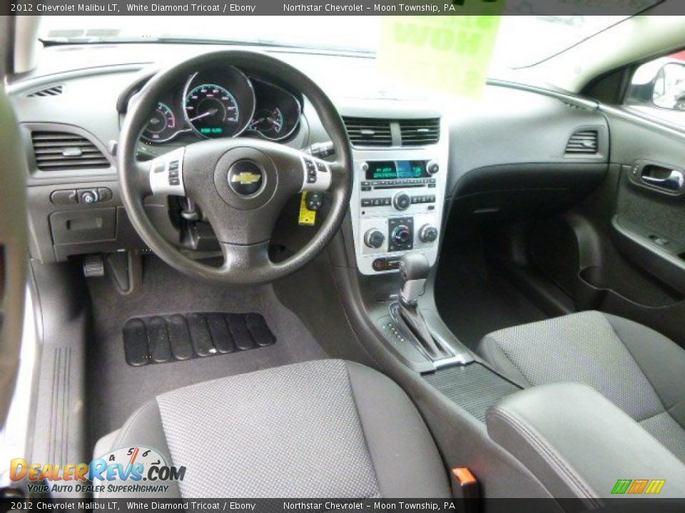 2012 Chevrolet Malibu LT White Diamond Tricoat / Ebony Photo #12