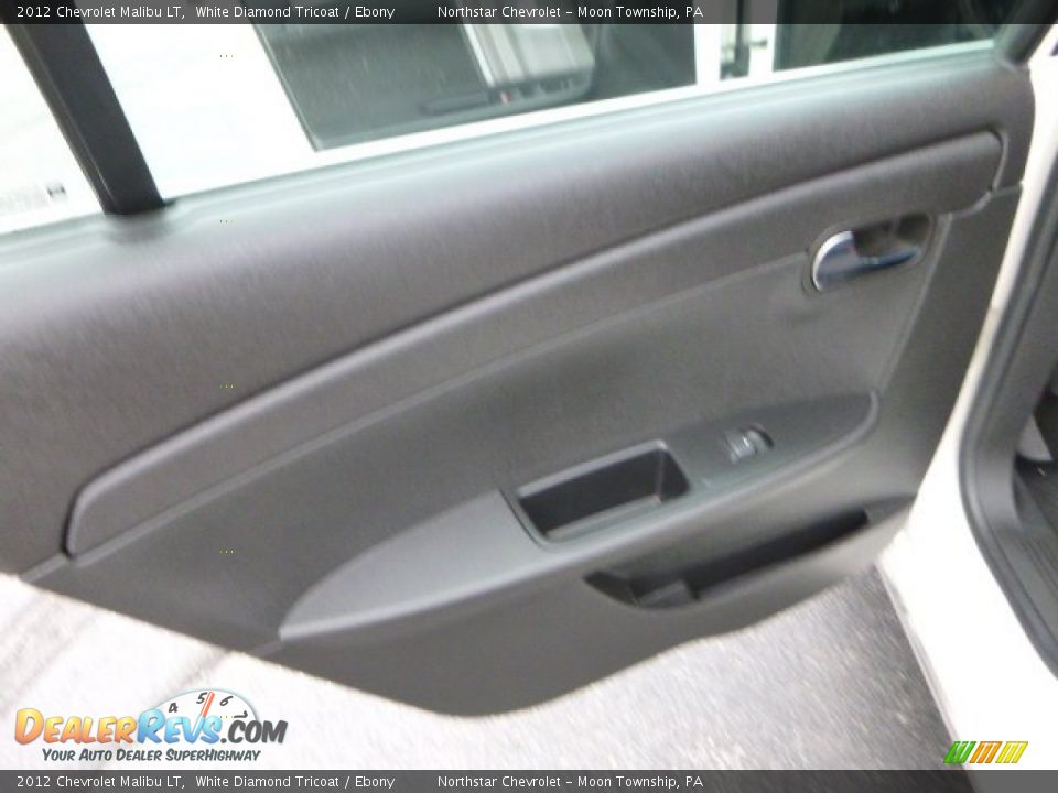 2012 Chevrolet Malibu LT White Diamond Tricoat / Ebony Photo #13