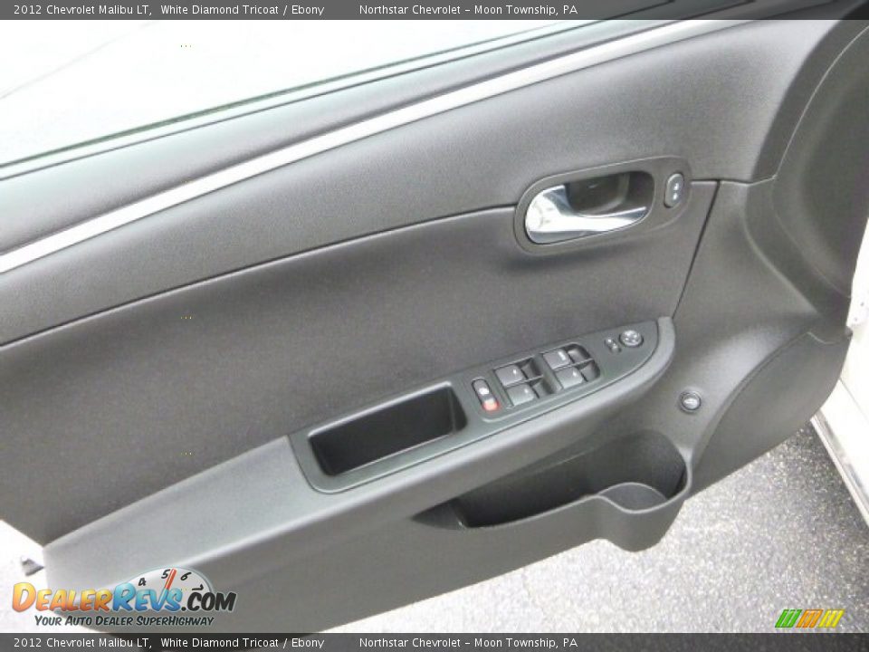 2012 Chevrolet Malibu LT White Diamond Tricoat / Ebony Photo #14