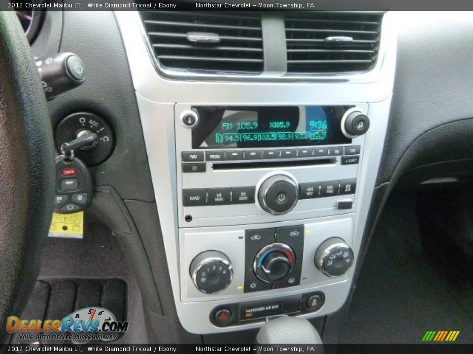 2012 Chevrolet Malibu LT White Diamond Tricoat / Ebony Photo #18