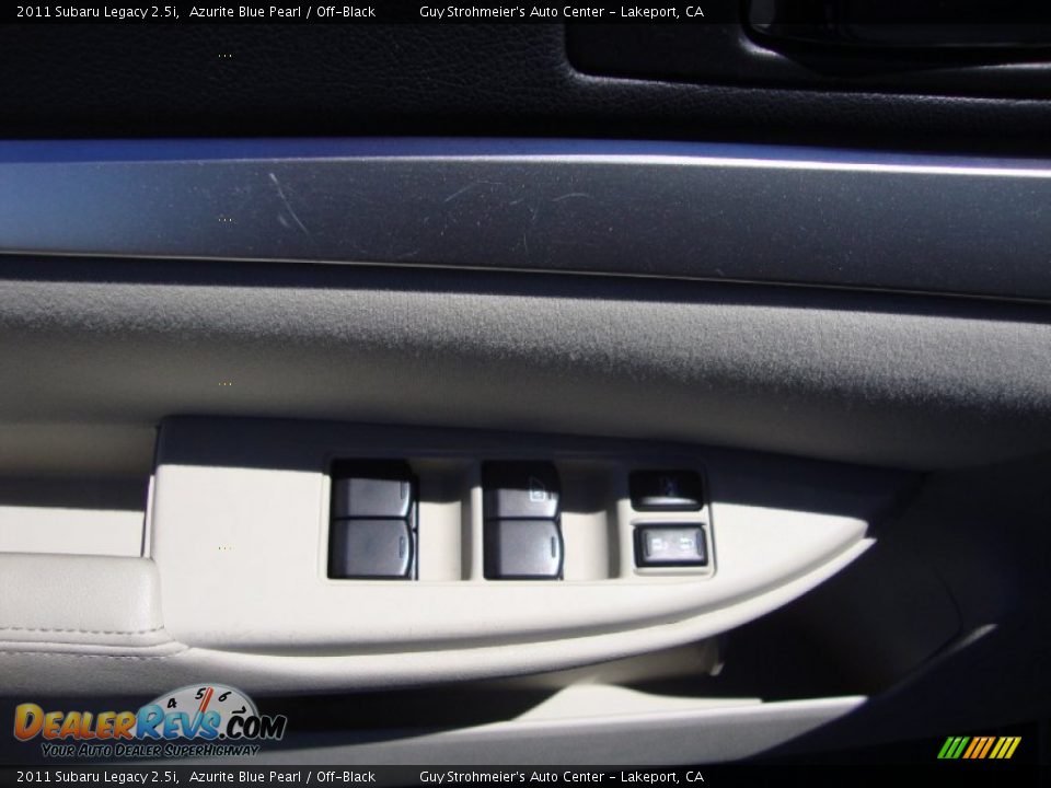 2011 Subaru Legacy 2.5i Azurite Blue Pearl / Off-Black Photo #10