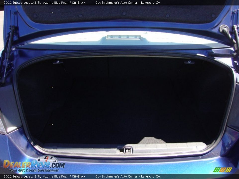 2011 Subaru Legacy 2.5i Azurite Blue Pearl / Off-Black Photo #24