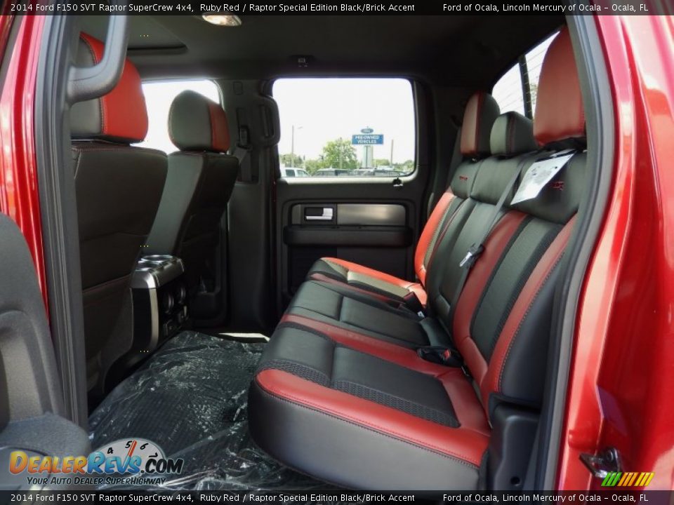 Rear Seat of 2014 Ford F150 SVT Raptor SuperCrew 4x4 Photo #8