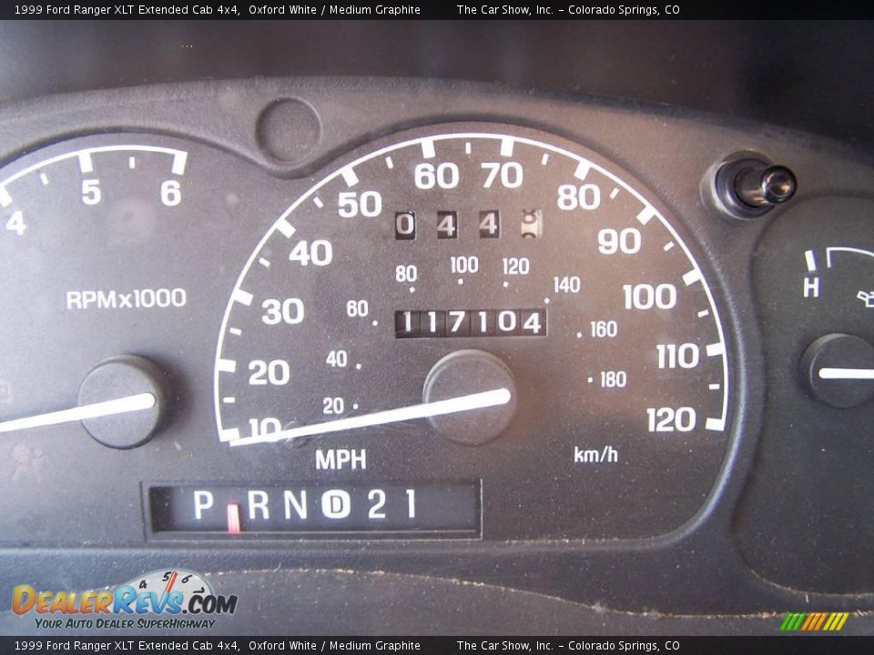 1999 Ford Ranger XLT Extended Cab 4x4 Oxford White / Medium Graphite Photo #8