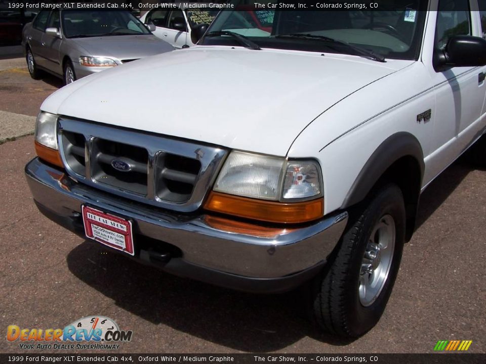 1999 Ford Ranger XLT Extended Cab 4x4 Oxford White / Medium Graphite Photo #13