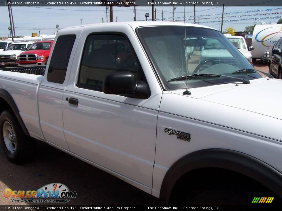 1999 Ford Ranger XLT Extended Cab 4x4 Oxford White / Medium Graphite Photo #14