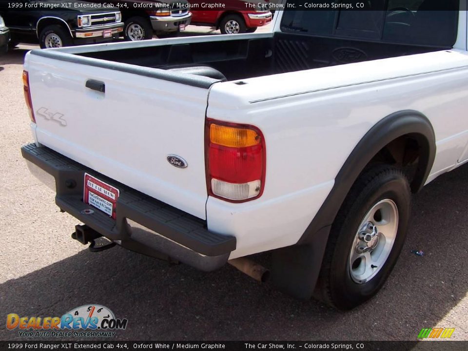 1999 Ford Ranger XLT Extended Cab 4x4 Oxford White / Medium Graphite Photo #15