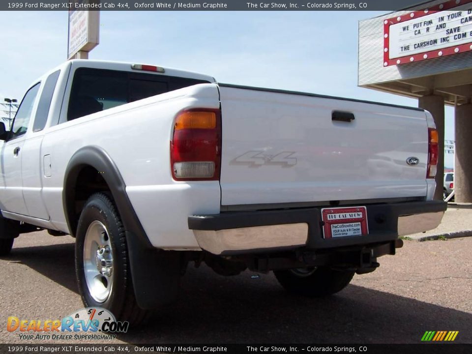 1999 Ford Ranger XLT Extended Cab 4x4 Oxford White / Medium Graphite Photo #16