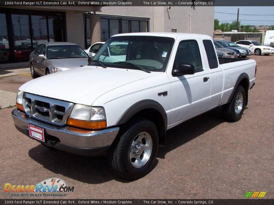 1999 Ford Ranger XLT Extended Cab 4x4 Oxford White / Medium Graphite Photo #18