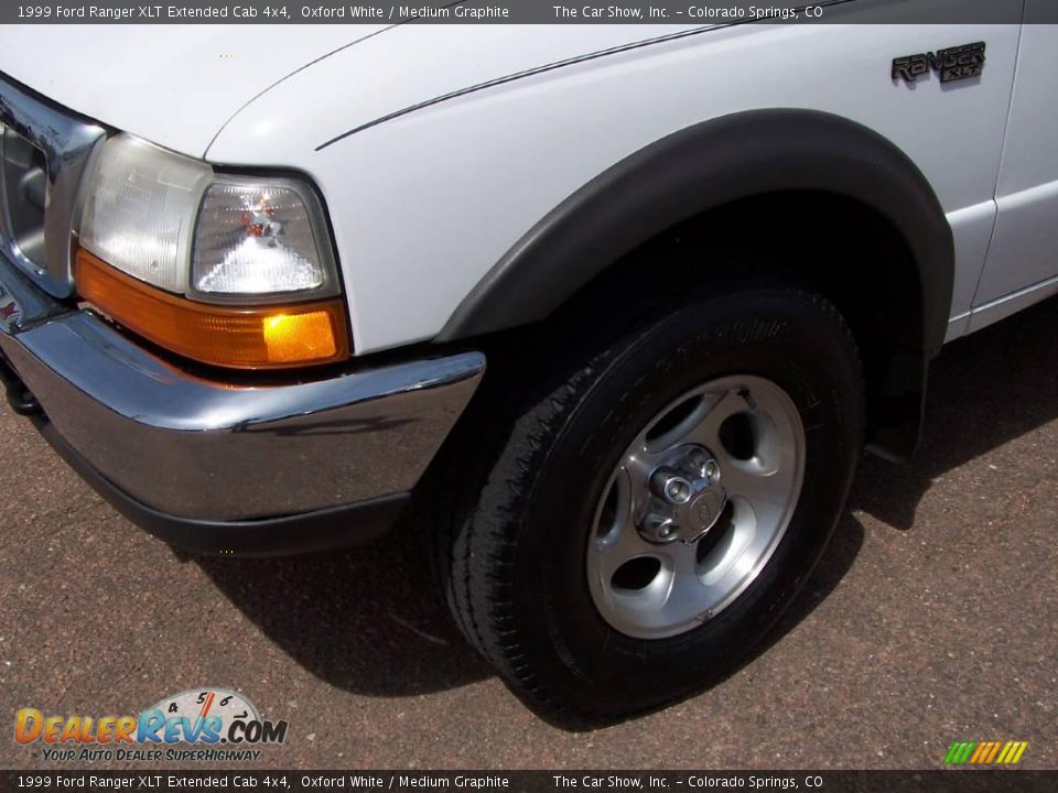 1999 Ford Ranger XLT Extended Cab 4x4 Oxford White / Medium Graphite Photo #19