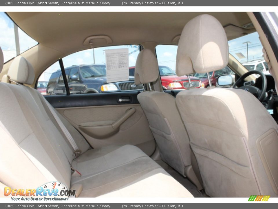 2005 Honda Civic Hybrid Sedan Shoreline Mist Metallic / Ivory Photo #5