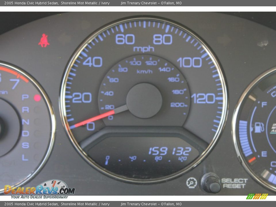 2005 Honda Civic Hybrid Sedan Shoreline Mist Metallic / Ivory Photo #7