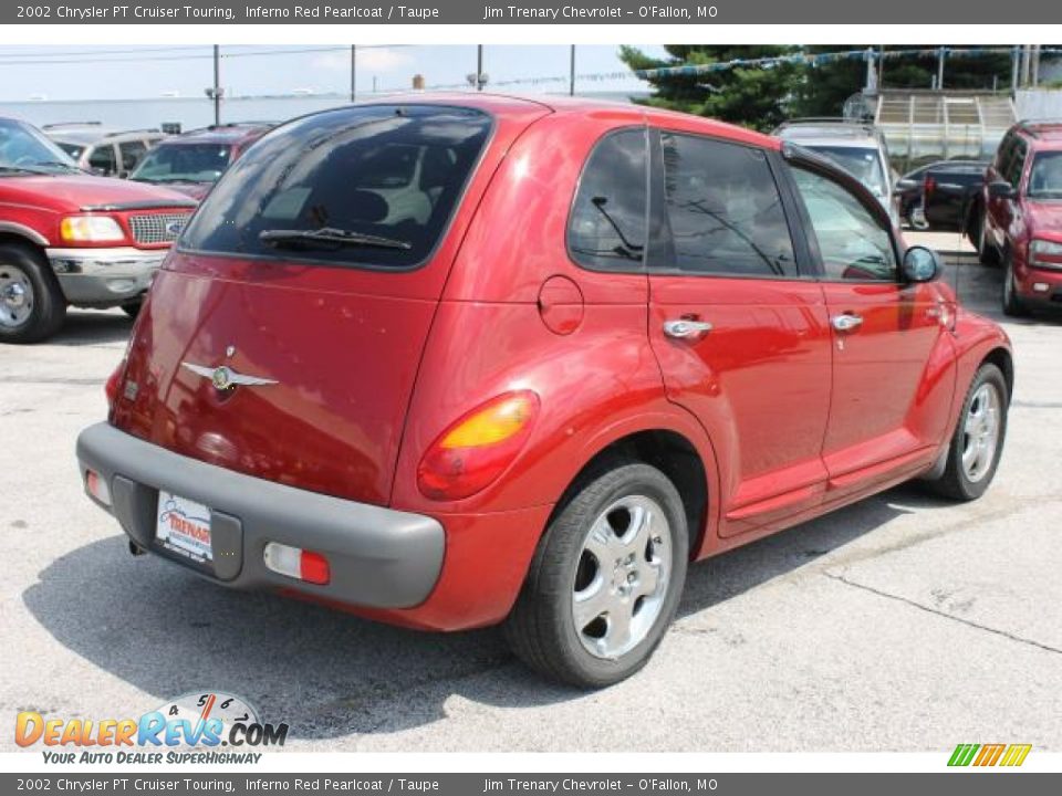 2002 Chrysler PT Cruiser Touring Inferno Red Pearlcoat / Taupe Photo #3