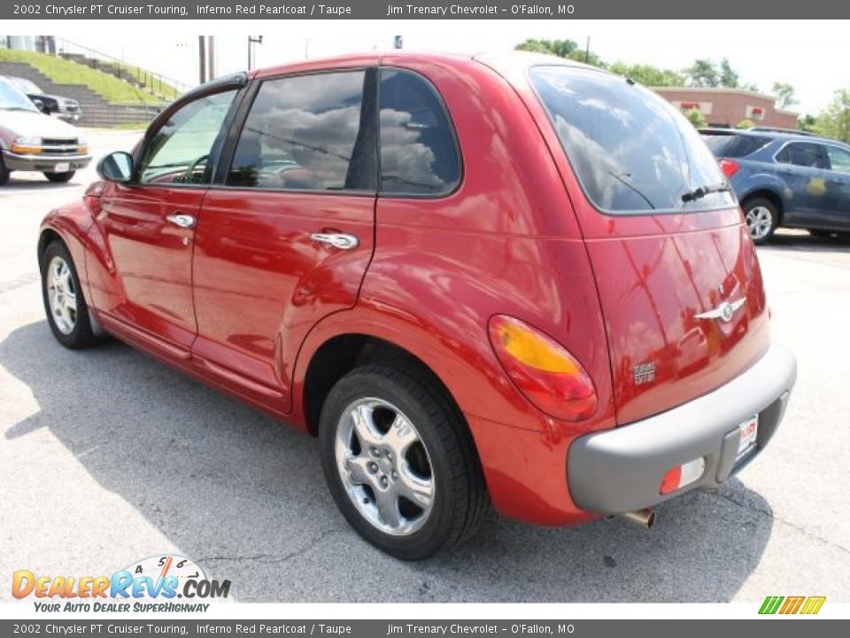 2002 Chrysler PT Cruiser Touring Inferno Red Pearlcoat / Taupe Photo #4