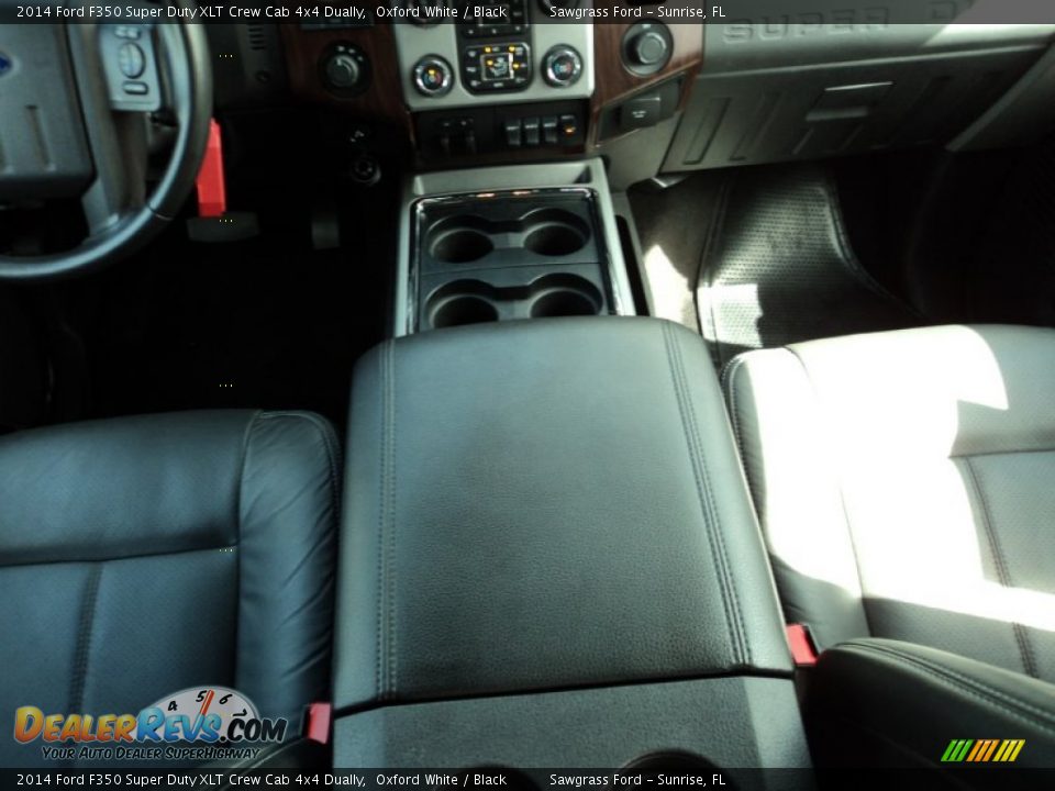 2014 Ford F350 Super Duty XLT Crew Cab 4x4 Dually Oxford White / Black Photo #28