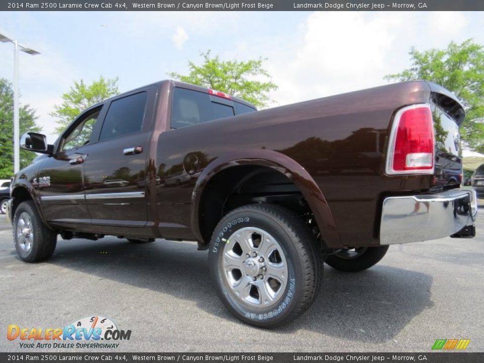 2014 Ram 2500 Laramie Crew Cab 4x4 Western Brown / Canyon Brown/Light Frost Beige Photo #2