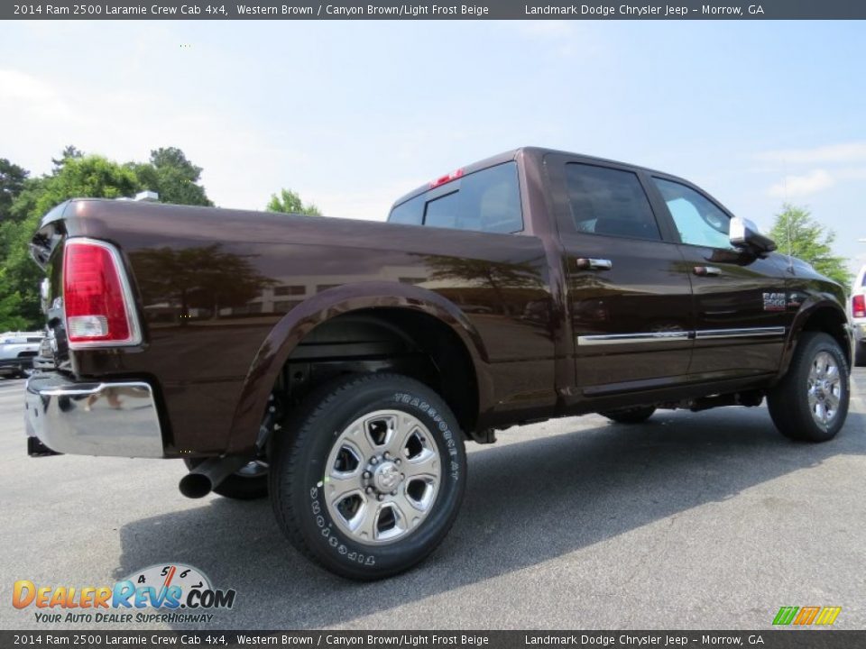 2014 Ram 2500 Laramie Crew Cab 4x4 Western Brown / Canyon Brown/Light Frost Beige Photo #3