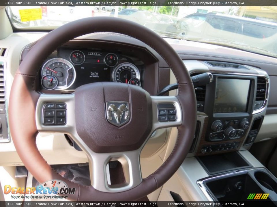 2014 Ram 2500 Laramie Crew Cab 4x4 Western Brown / Canyon Brown/Light Frost Beige Photo #8