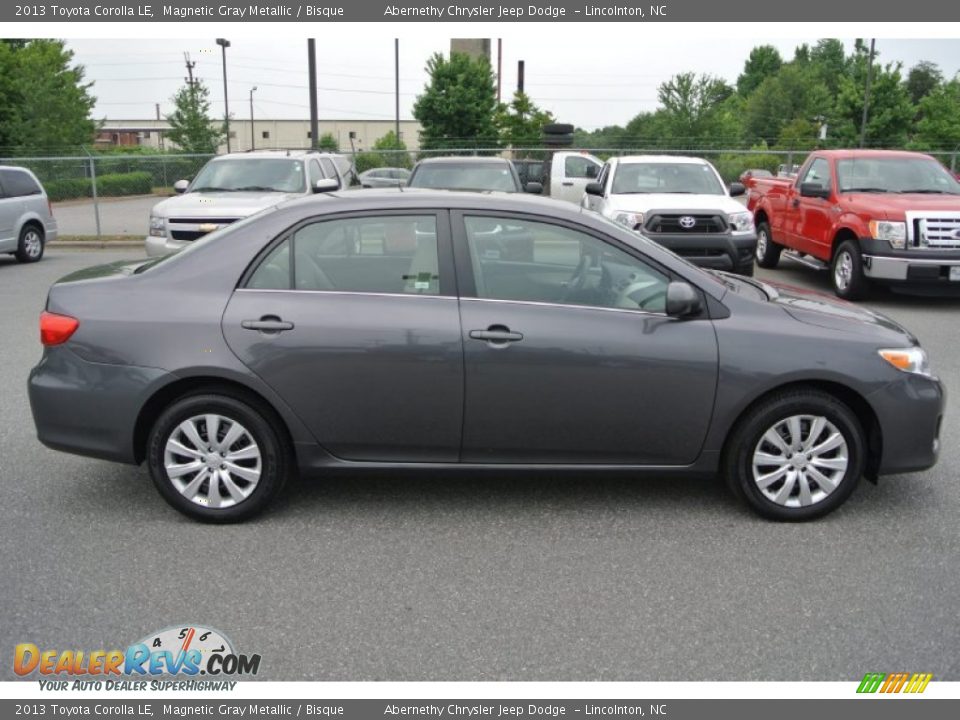 2013 Toyota Corolla LE Magnetic Gray Metallic / Bisque Photo #3