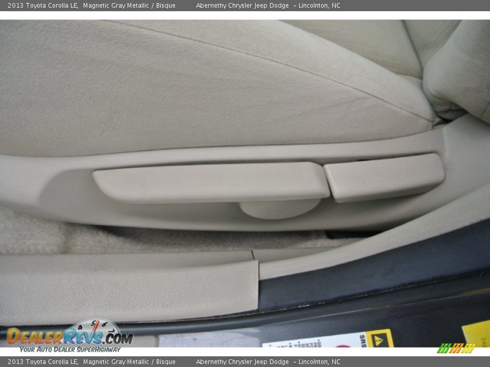 2013 Toyota Corolla LE Magnetic Gray Metallic / Bisque Photo #9