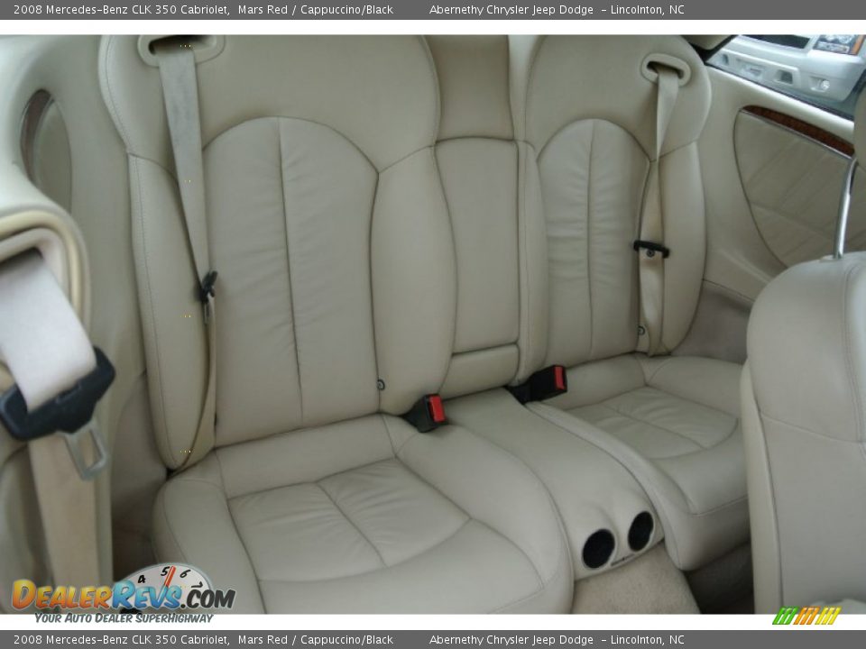 Rear Seat of 2008 Mercedes-Benz CLK 350 Cabriolet Photo #17