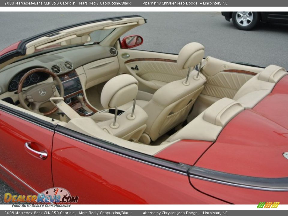 2008 Mercedes-Benz CLK 350 Cabriolet Mars Red / Cappuccino/Black Photo #26
