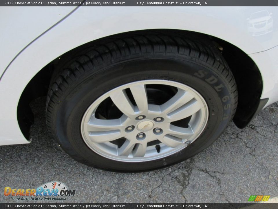 2012 Chevrolet Sonic LS Sedan Summit White / Jet Black/Dark Titanium Photo #3