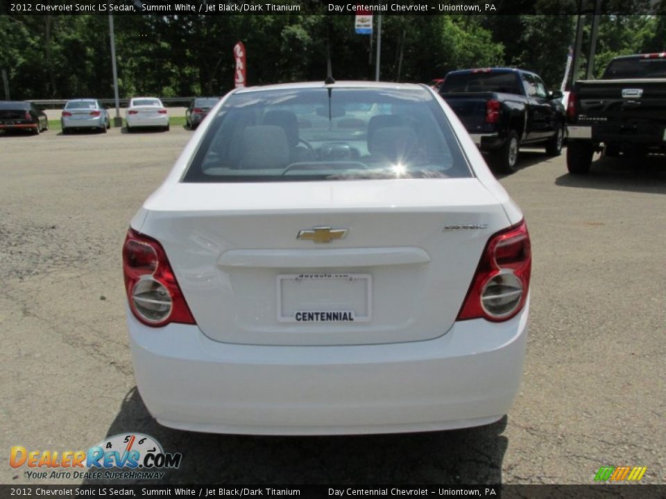 2012 Chevrolet Sonic LS Sedan Summit White / Jet Black/Dark Titanium Photo #5