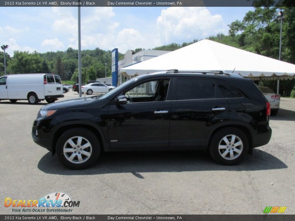 2013 Kia Sorento LX V6 AWD Ebony Black / Black Photo #2