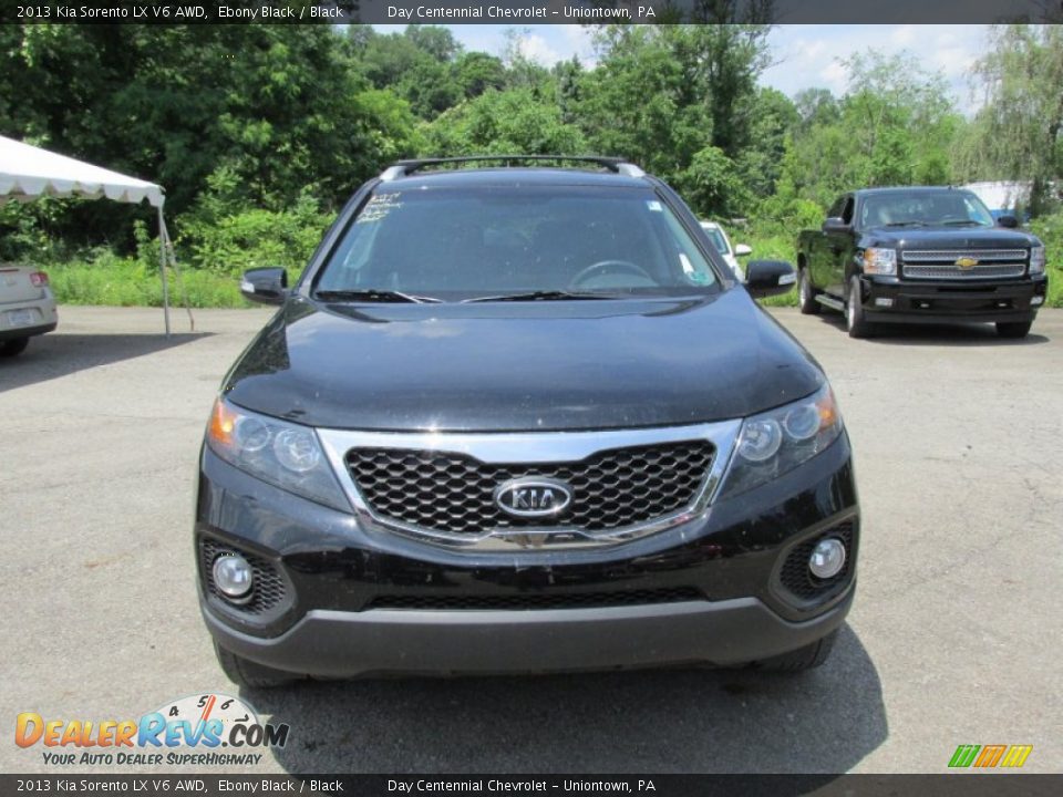 2013 Kia Sorento LX V6 AWD Ebony Black / Black Photo #9