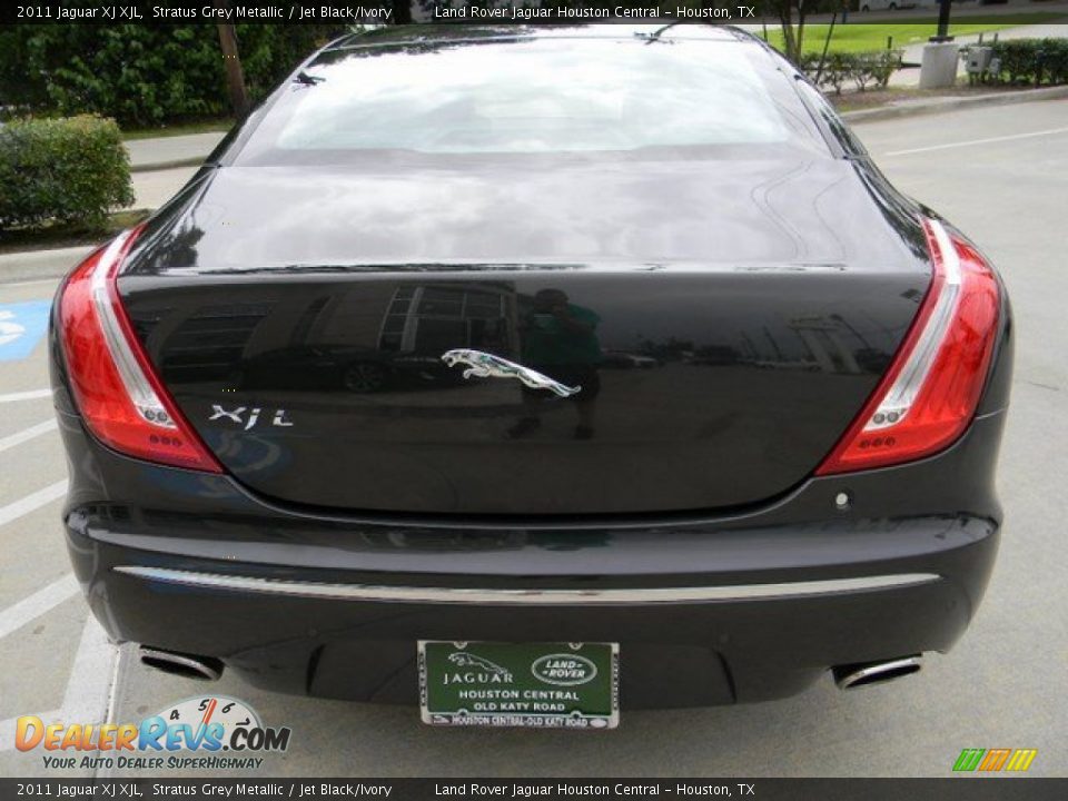 2011 Jaguar XJ XJL Stratus Grey Metallic / Jet Black/Ivory Photo #9