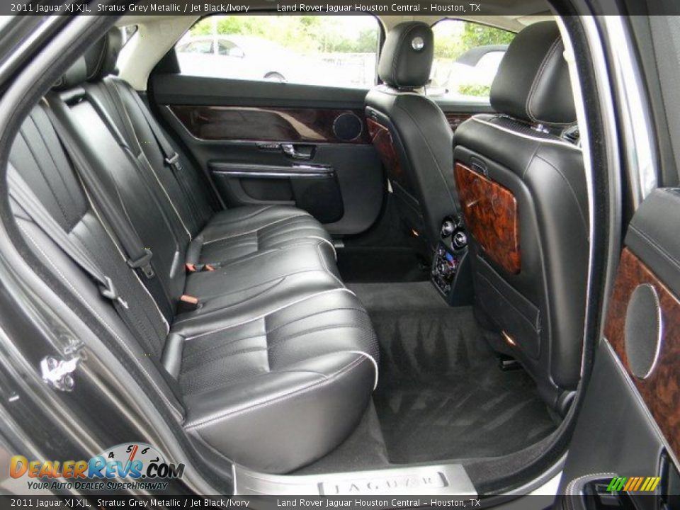 2011 Jaguar XJ XJL Stratus Grey Metallic / Jet Black/Ivory Photo #27