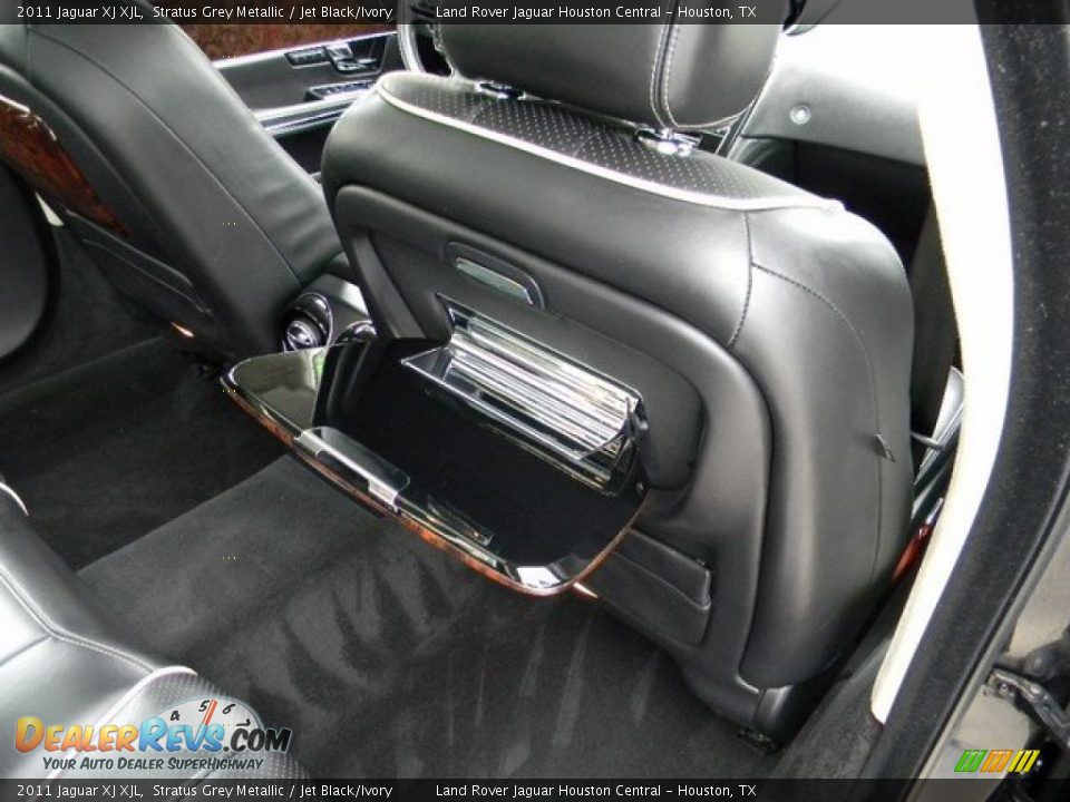 2011 Jaguar XJ XJL Stratus Grey Metallic / Jet Black/Ivory Photo #29