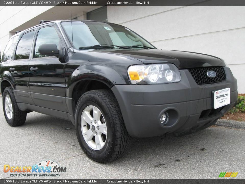 2006 Ford Escape XLT V6 4WD Black / Medium/Dark Pebble Photo #1