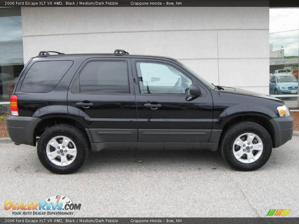 2006 Ford Escape XLT V6 4WD Black / Medium/Dark Pebble Photo #2