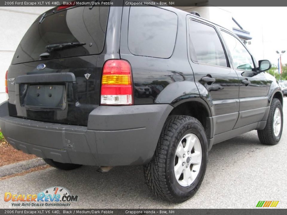 2006 Ford Escape XLT V6 4WD Black / Medium/Dark Pebble Photo #3