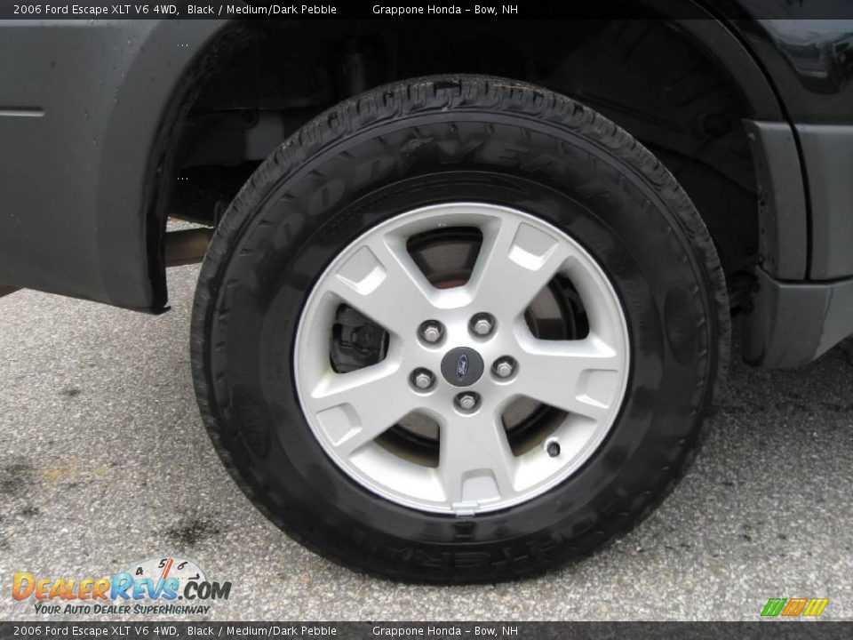 2006 Ford Escape XLT V6 4WD Black / Medium/Dark Pebble Photo #7