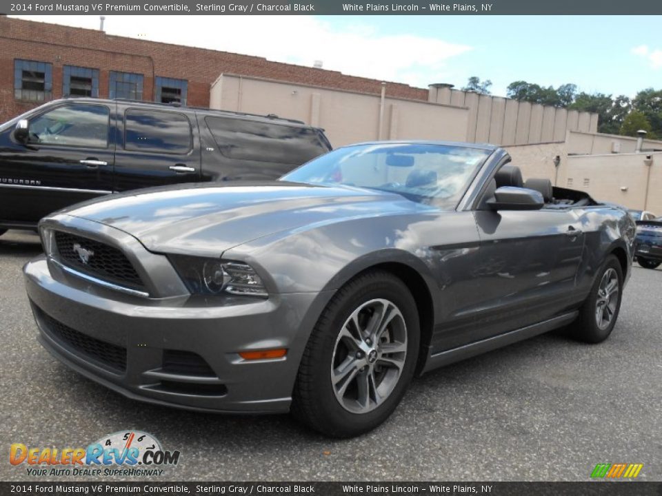 2014 Ford Mustang V6 Premium Convertible Sterling Gray / Charcoal Black Photo #8
